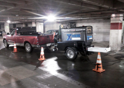 Our mini trailer welding rig to fit inside parking garage