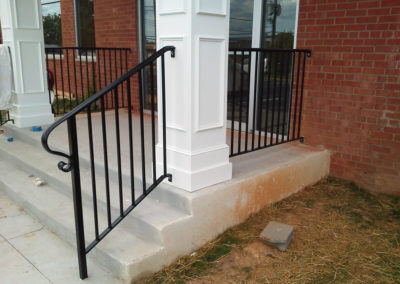 Custom aluminum handrails made by XTREME Fabrication of New Windsor, MD.