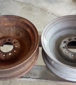 Sandblasting Before and After photos