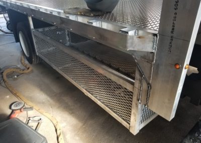 Custom aluminum truck storage